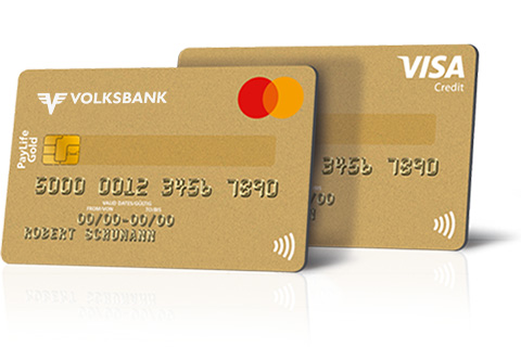 Gold Kreditkarte (wahlweise Mastercard® oder VISA)