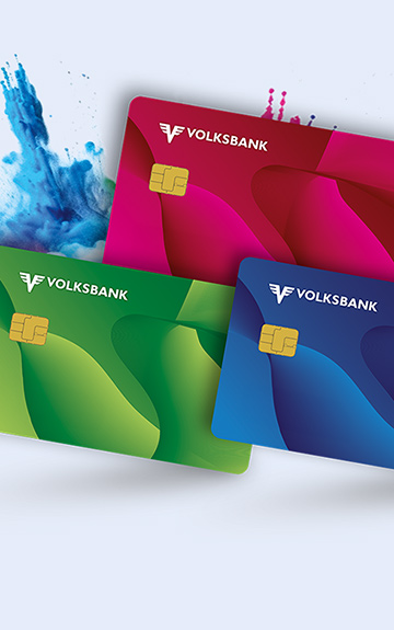 drei Debitkarten im TeensCard-Design