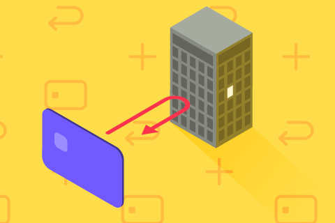 Graphische Darstellung einer Lastschriftumleitung.